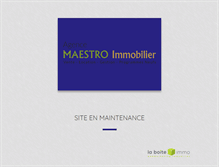 Tablet Screenshot of maestro-immobilier.com